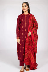 KAYSERIA - 3PC DHANAK EMBROIDERED FL-68