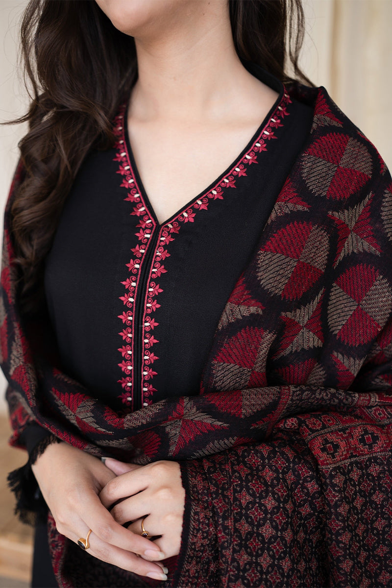 AISLING - 3PC DHANAK EMBROIDERED FL-W145