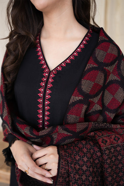 AISLING - 3PC DHANAK EMBROIDERED FL-W145