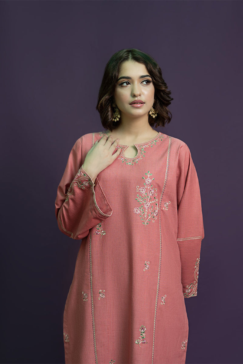 URGE - 2PC DHANAK EMBROIDERED FL-W201