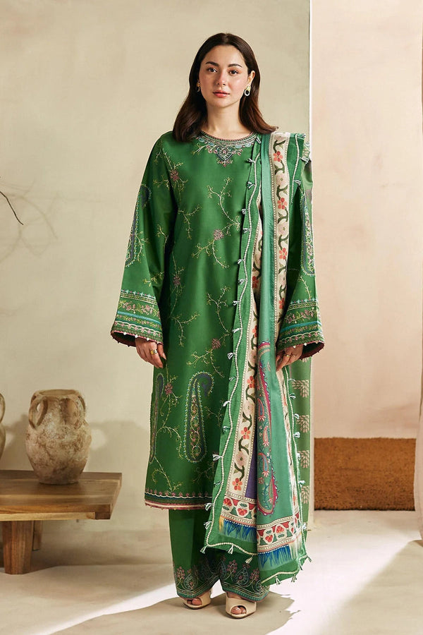 ZARA SHAH JAHAN - 3PC DHANAK EMBROIDERED FL-81G