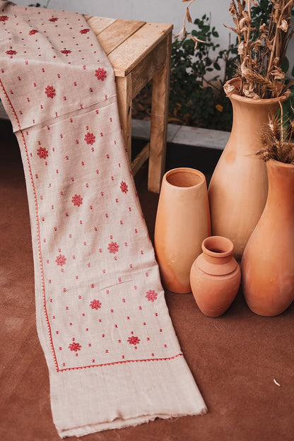 AISLING - 3PC DHANAK EMBROIDERED FL-W69