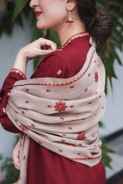AISLING - 3PC DHANAK EMBROIDERED FL-W69