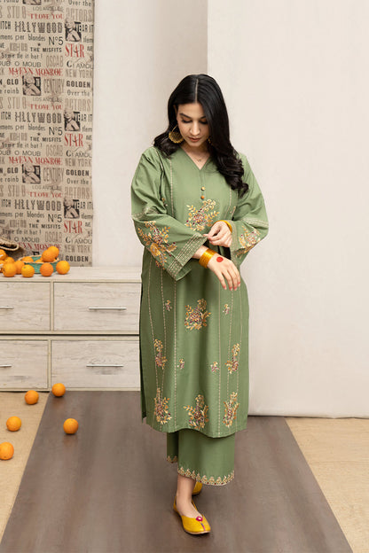 URGE - 3PC DHANAK EMBROIDERED FL-W114
