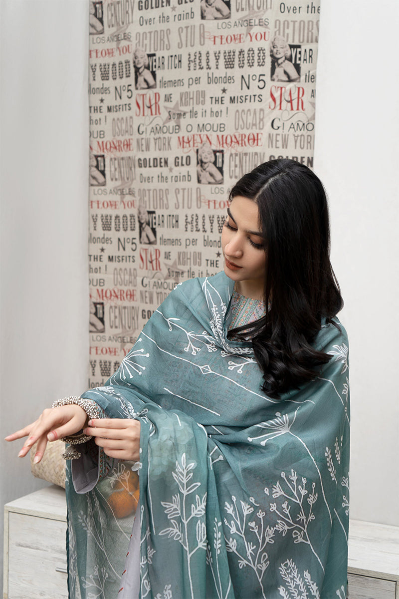 URGE - 3PC DHANAK EMBROIDERED FL-W108