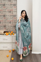 URGE - 3PC DHANAK EMBROIDERED FL-W108