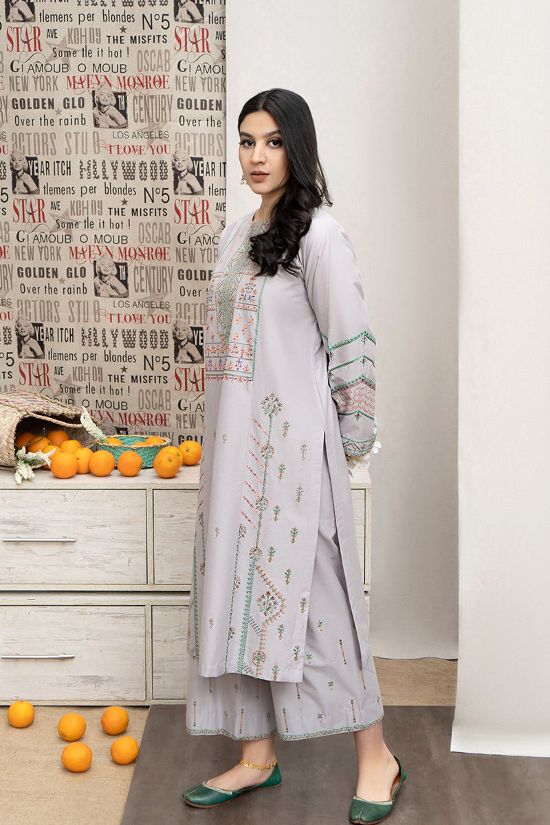 URGE - 3PC LAWN EMBROIDERED FL-S108