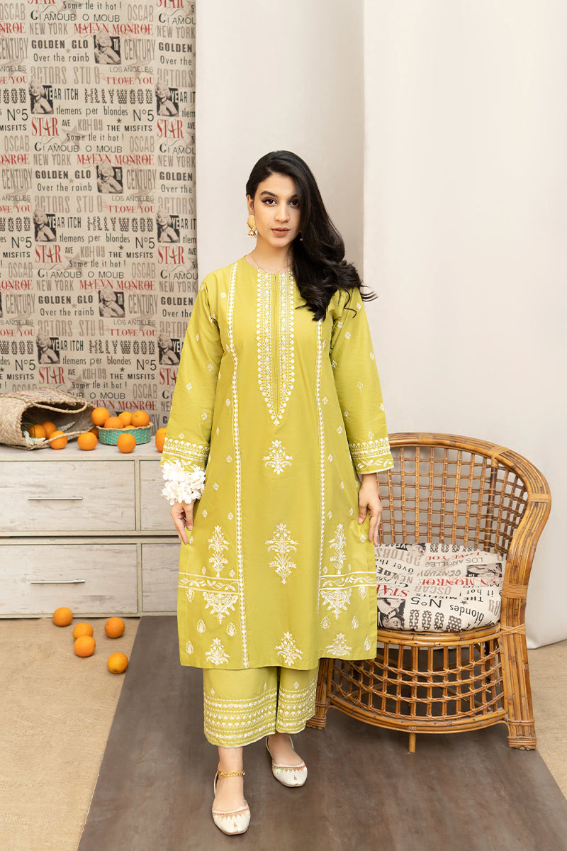 URGE - 3PC DHANAK EMBROIDERED FL-W110