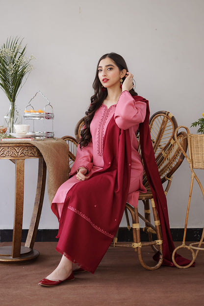 AISLING - 3PC DHANAK EMBROIDERED FL-W161
