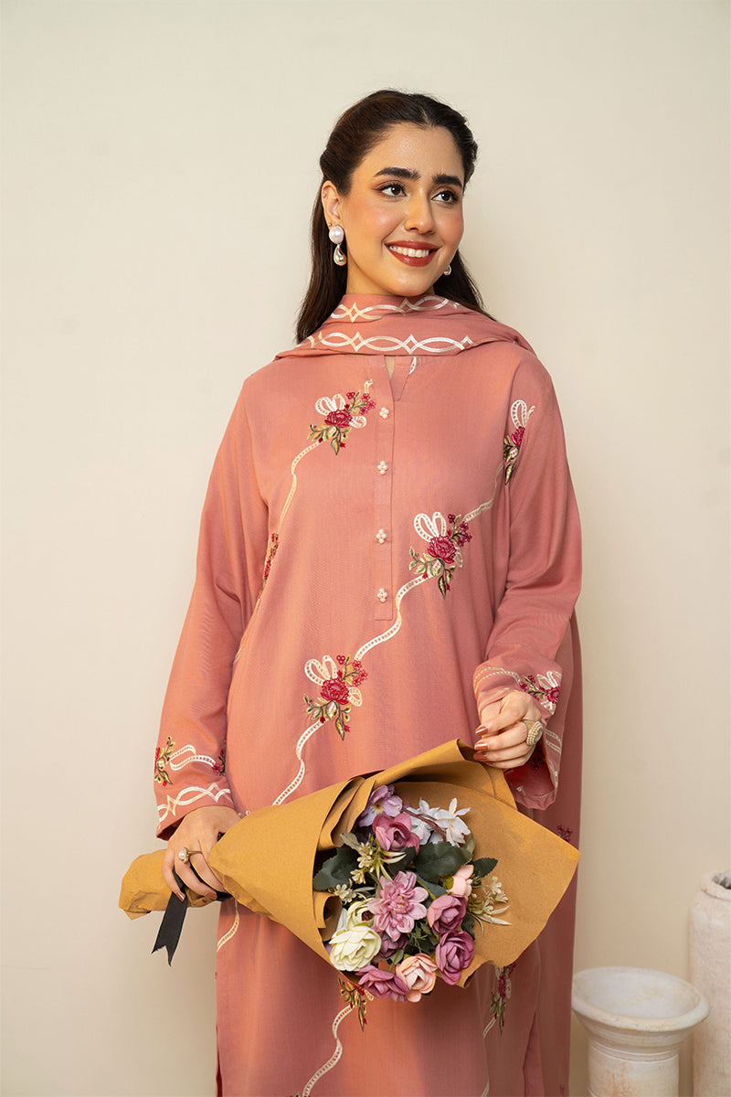 BATIK - 3PC DHANAK EMBROIDERED FL-W211