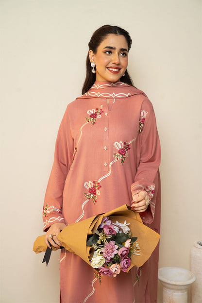 BATIK - 3PC DHANAK EMBROIDERED FL-W211