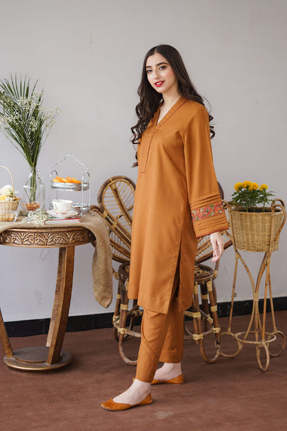 AISLING - 3PC DHANAK EMBROIDERED FL-W09