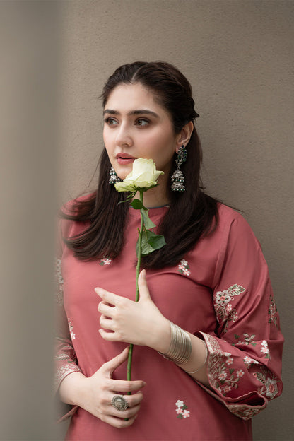 URGE - 2PC DHANAK EMBROIDERED FL-W128