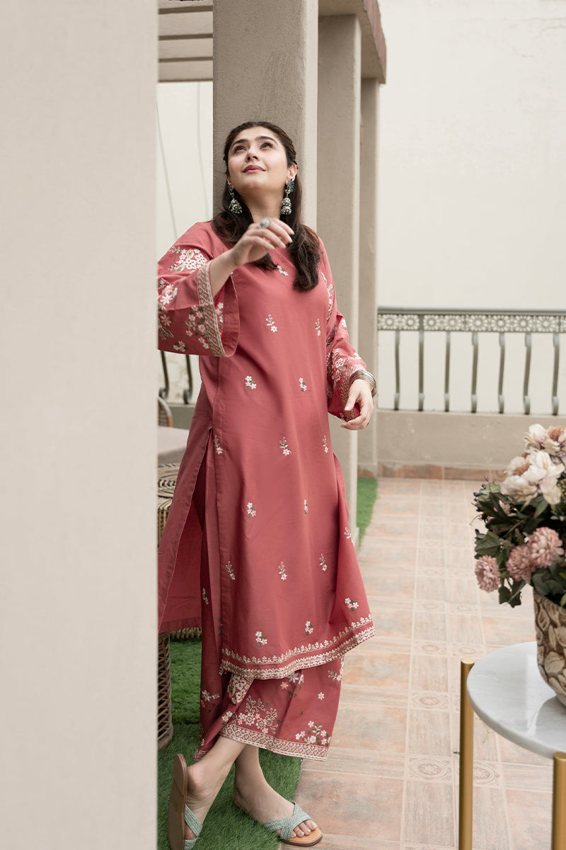 URGE - 2PC DHANAK EMBROIDERED FL-W128