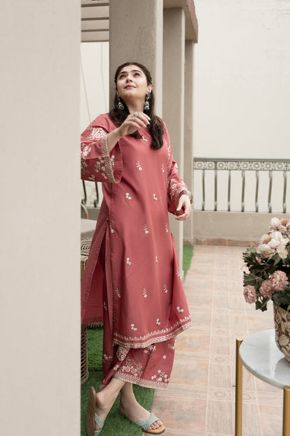 URGE - 2PC DHANAK EMBROIDERED FL-W128
