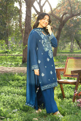 PANACHE - 3PC DHANAK EMBROIDERED FL-W205