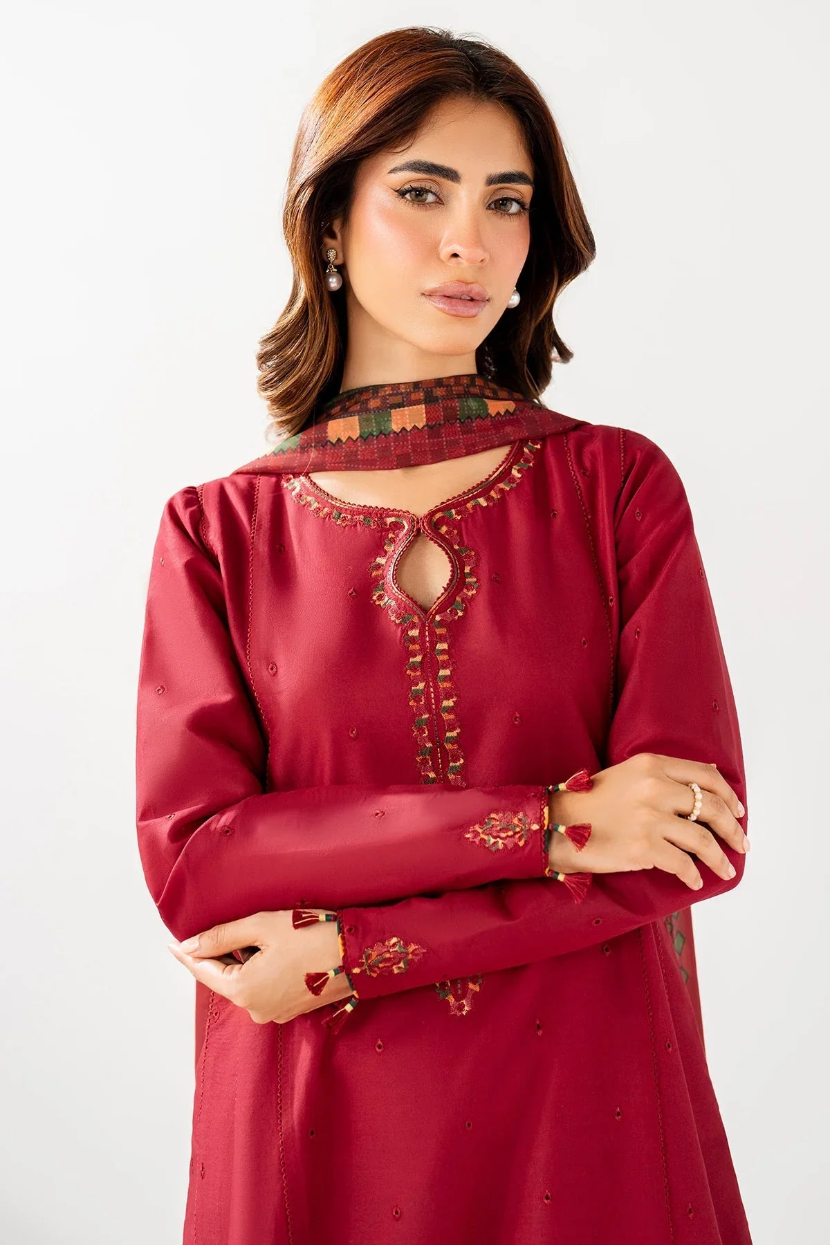 JAZMIN - 3PC LAWN EMBROIDERED FL-238