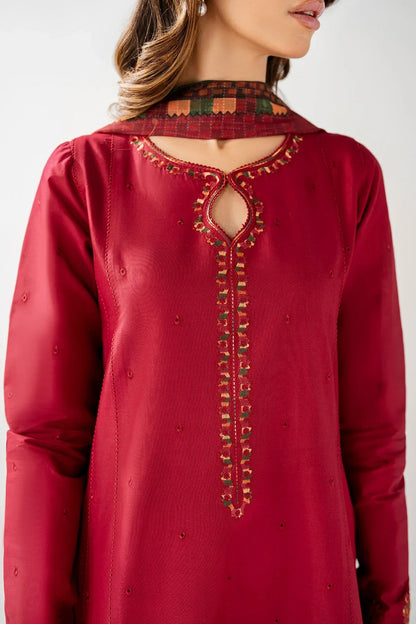 JAZMIN - 3PC LAWN EMBROIDERED FL-238