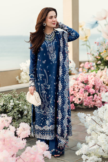 QALAMKAR -3PC LAWN EMBRIDERED FL-248
