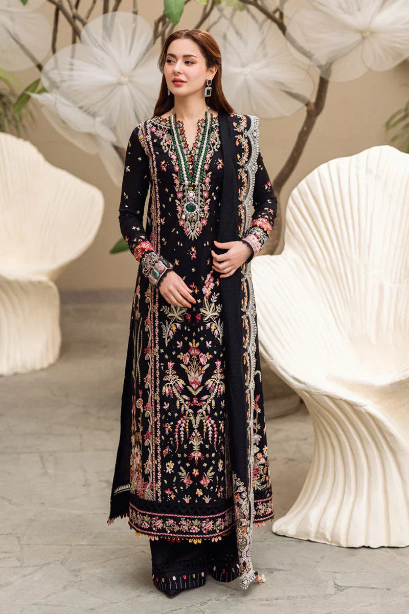 QALAMKAR -3PC LAWN EMBRIDERED FL-247