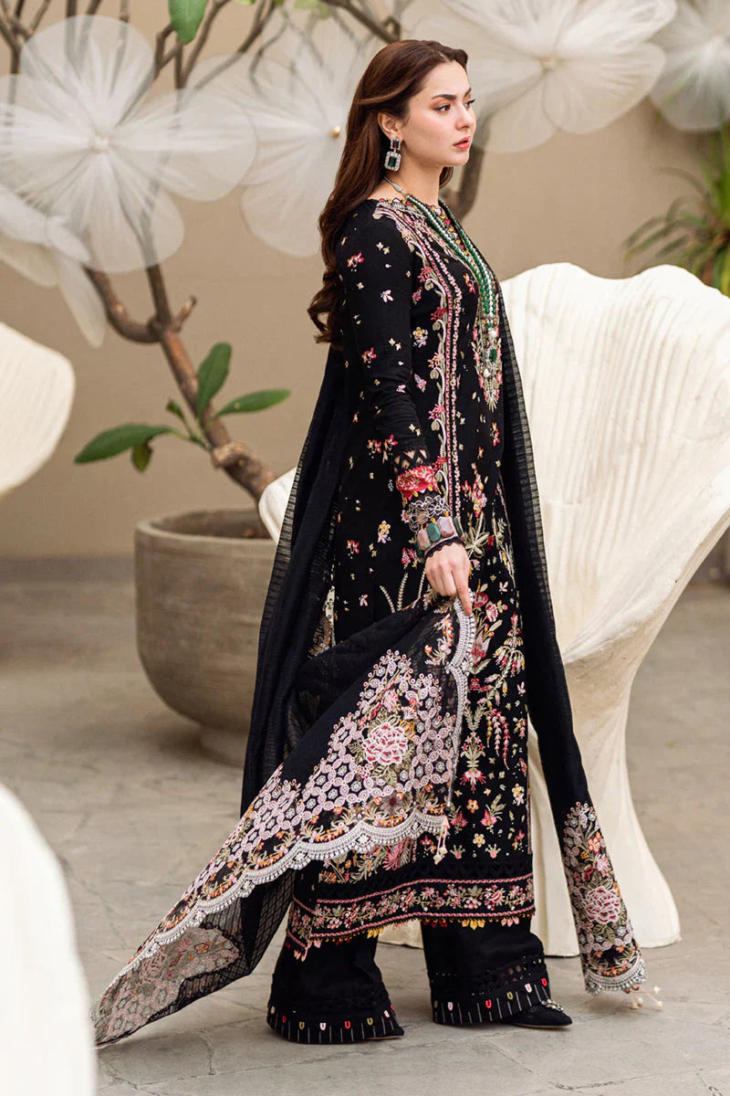QALAMKAR -3PC LAWN EMBRIDERED FL-247