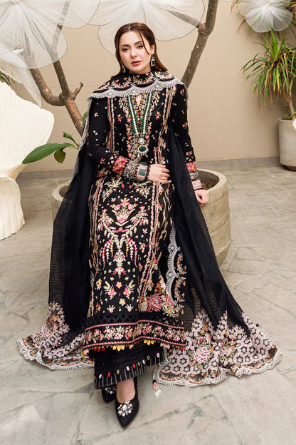 QALAMKAR -3PC LAWN EMBRIDERED FL-247