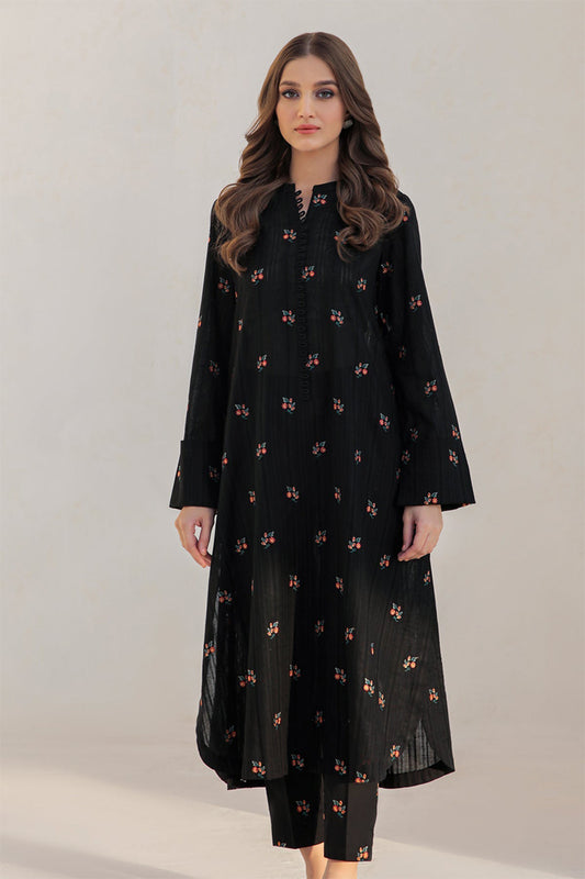 JAZMIN - 3PC DHANAK EMBROIDERED FL-W40
