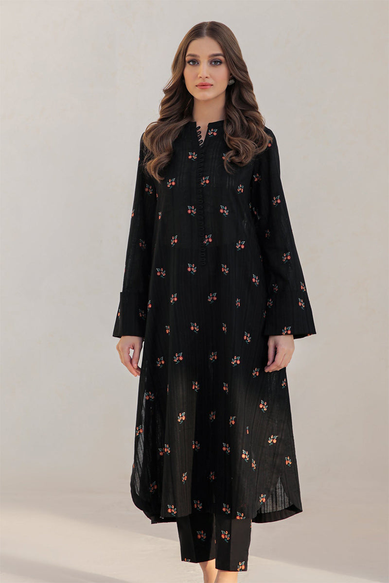 JAZMIN - 3PC DHANAK EMBROIDERED FL-W40
