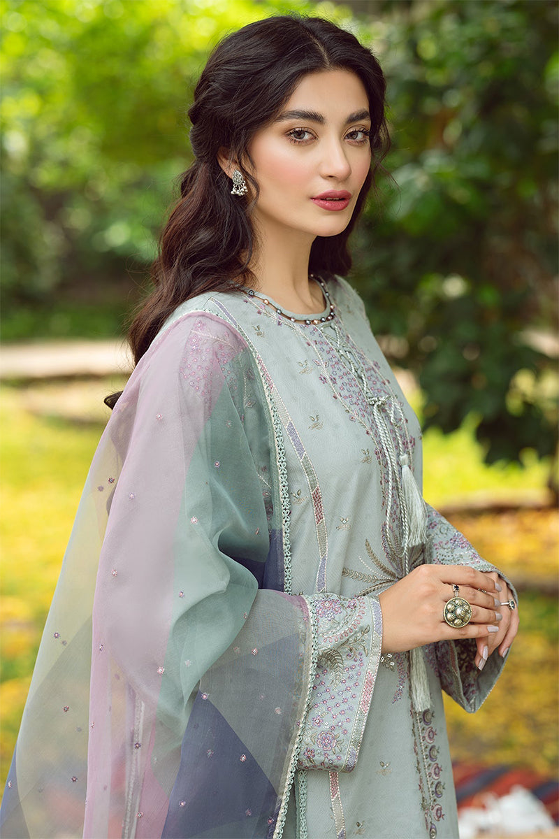 JAZMIN - 3PC LAWN EMBROIDERED FL-S88