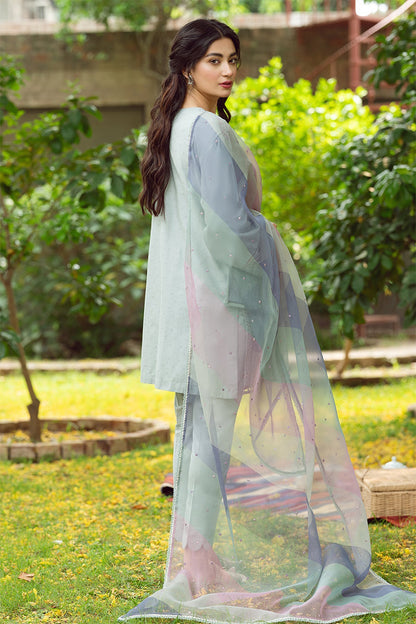 JAZMIN - 3PC LAWN EMBROIDERED FL-S88