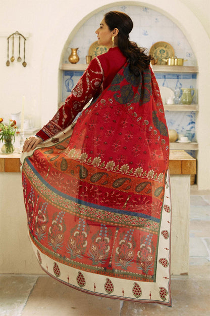ZARA SHAH JAHAN - 3PC DHANAK EMBROIDERED FL-W130