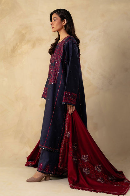 ZARA SHAH JAHAN - 3PC DHANAK EMBROIDERED FL-W80B