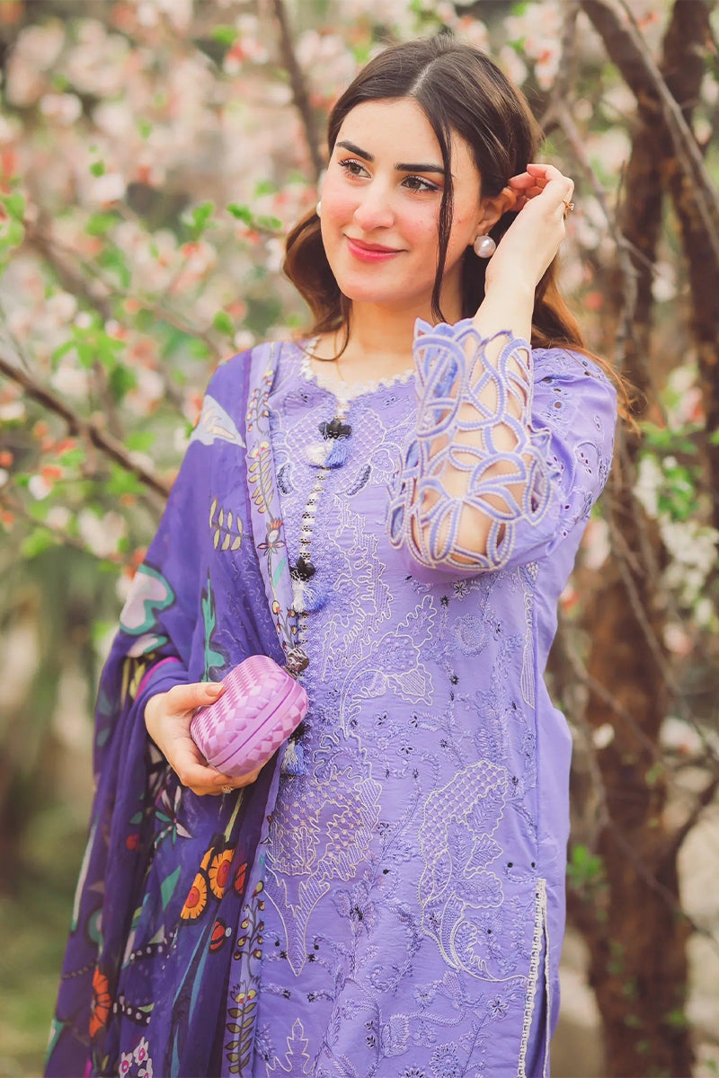 MUSHQ - 3PC LAWN EMBROIDERED FL-S94
