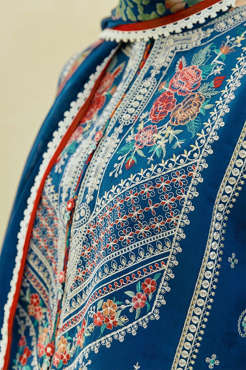 ZARA SHAH JAHAN - 3PC DHANAK EMBROIDERED FL-W131