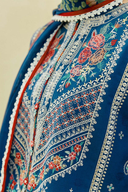 ZARA SHAH JAHAN - 3PC DHANAK EMBROIDERED FL-W131