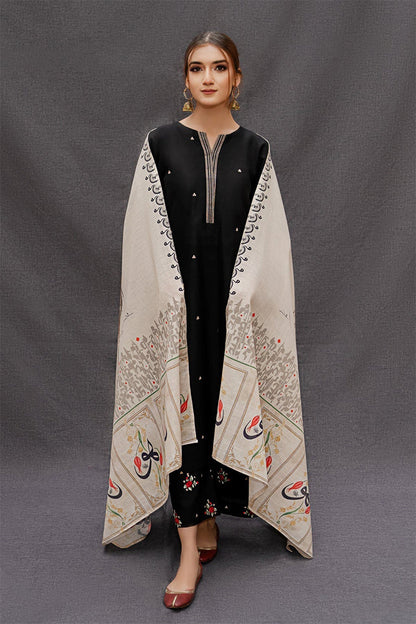 URGE - 3PC DHANAK EMBROIDERED FL-W141
