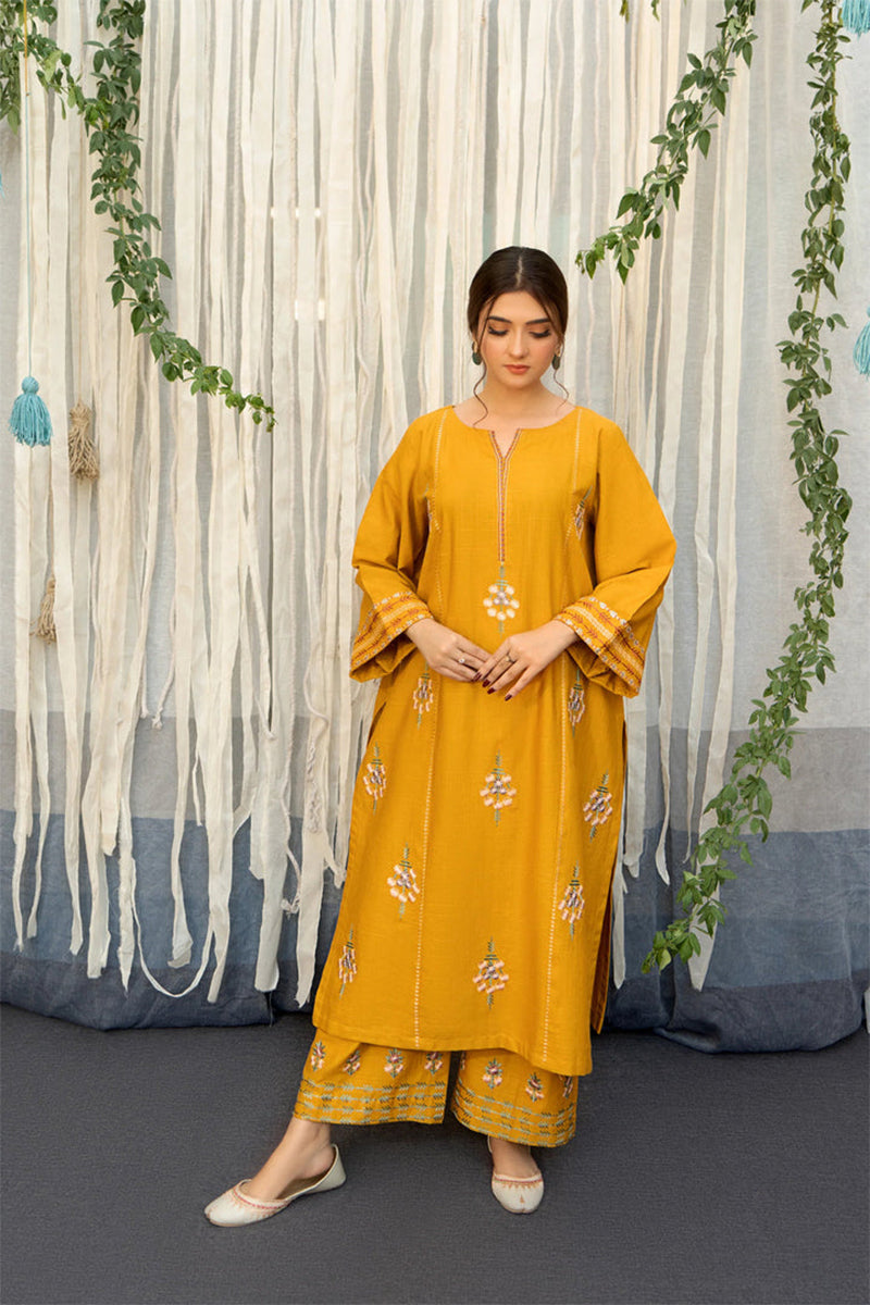 URGE - 3PC DHANAK EMBROIDERED FL-W159