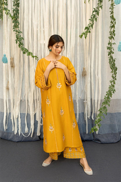 URGE - 3PC DHANAK EMBROIDERED FL-W159
