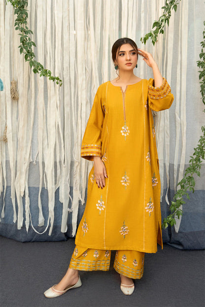 URGE - 3PC DHANAK EMBROIDERED FL-W159