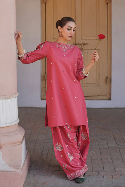 URGE - 2PC DHANAK EMBROIDERED FL-W207