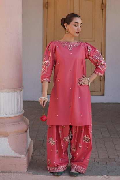 URGE - 2PC DHANAK EMBROIDERED FL-W207