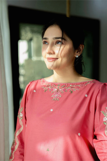 URGE - 2PC DHANAK EMBROIDERED FL-W207