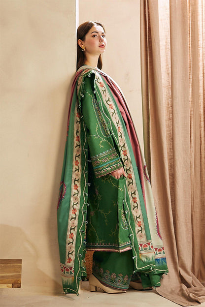ZARA SHAH JAHAN - 3PC DHANAK EMBROIDERED FL-W81G
