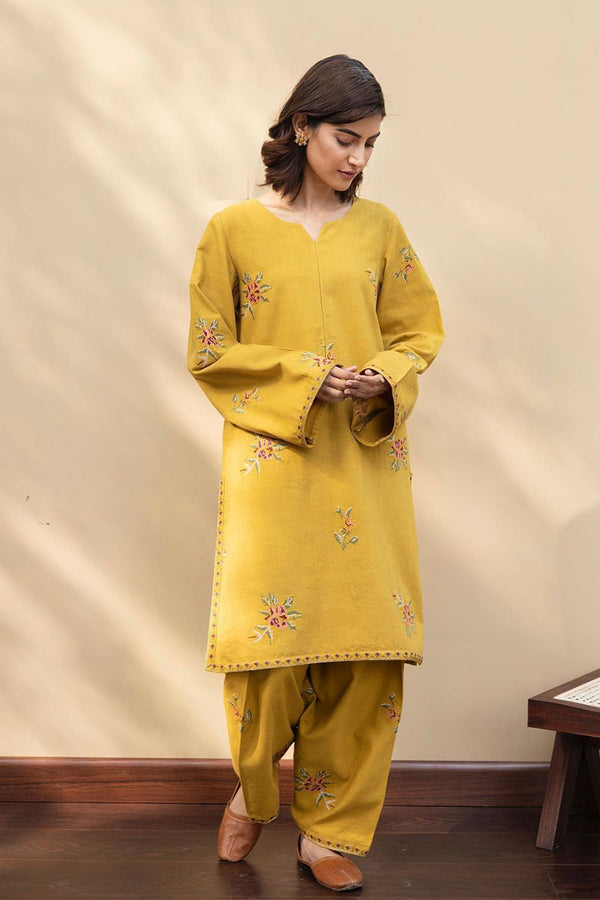 DYOT-2PC LAWN EMBROIDERED FL-138