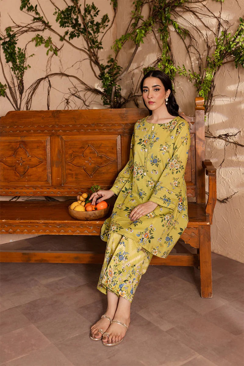 LULUSAR - 2PC DIGITAL SILK PRINTED FLSP-04