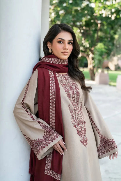 BAROQUE - 3PC LAWN EMBROIDERED FL-S168