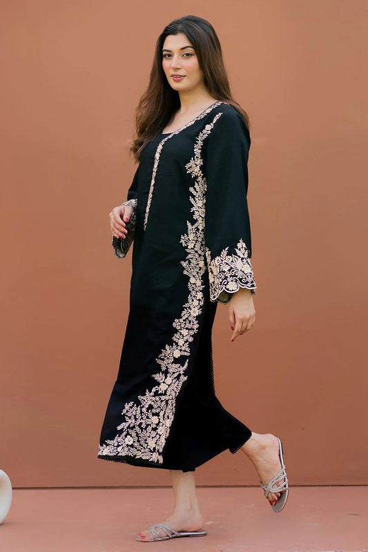 MARIA B - 2PC Dhanak EMBROIDERED FL-W93